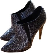 Thumbnail for your product : Karl Lagerfeld Paris Silver Exotic leathers Ankle boots