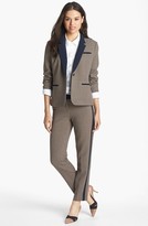 Thumbnail for your product : Halogen Check One Button Blazer