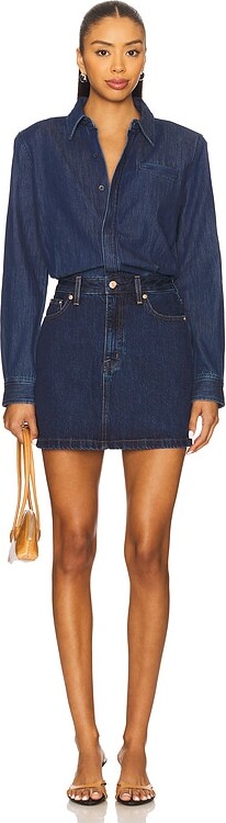 Pistola Denim Pixie Mix Media Mini Dress