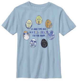 Fifth Sun Boys' Tee Shirts LT - Star Wars Light Blue 'Gal-Eggsy' Character Eggs Tee - Boys