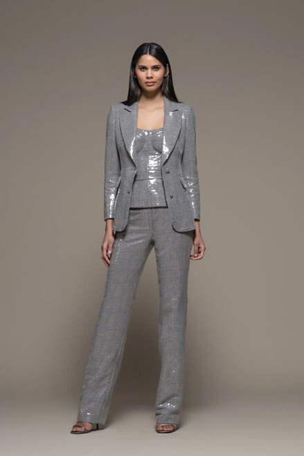 Silver Evening Pants | Shop the world's ...