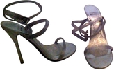 Thumbnail for your product : Stuart Weitzman Silver Leather Sandals
