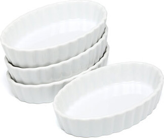 Bonjour Crème Brûlée 4-Ounce Oval Ramekins