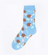 Thumbnail for your product : New Look Blue Hedgehog Socks