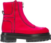 Thumbnail for your product : Pierre Hardy Stitch Detailed Platform Sole Ankle Boots