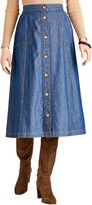 Thumbnail for your product : Chums | Ladies | Denim Button Through Cotton Long Skirt | Denim
