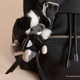 Thumbnail for your product : Burberry Thomas Bear Charm in Pallas Heads Motif Bomber