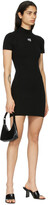 Thumbnail for your product : alexanderwang.t Black Logo Patch Bodycon Dress