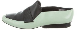 Derek Lam Leather Round-Toe Loafers