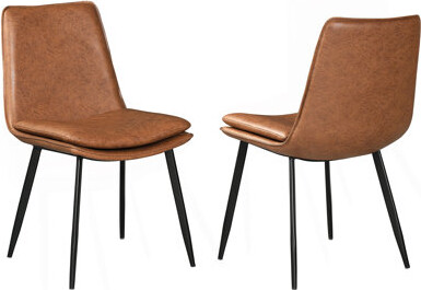 17 Stories Feast Coffee Upholstered Dining Side Chair (Set Of 2)