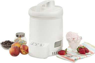 Koolatron Total Chef Ice Cream Factory 1.2L Automatic Fresh Ice Cream Maker White
