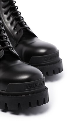 Balenciaga Strike lace-up boots - ShopStyle