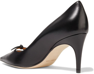 Sergio Rossi Isobel Cutout Knotted Leather Pumps
