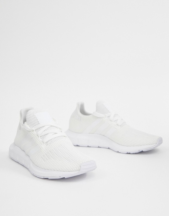 adidas originals white swift run sneakers