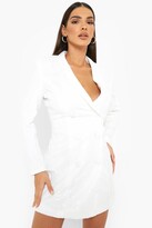 Thumbnail for your product : boohoo Demask Sequin Double Breasted Blazer Dress