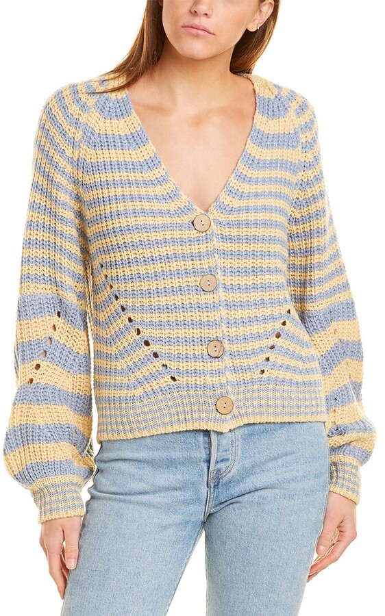 Yellow Striped Cardigan | Shop the world's largest collection of 