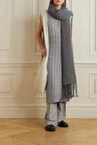 Thumbnail for your product : Joseph Sless Two-tone Cable-knit Wool-blend Midi Dress