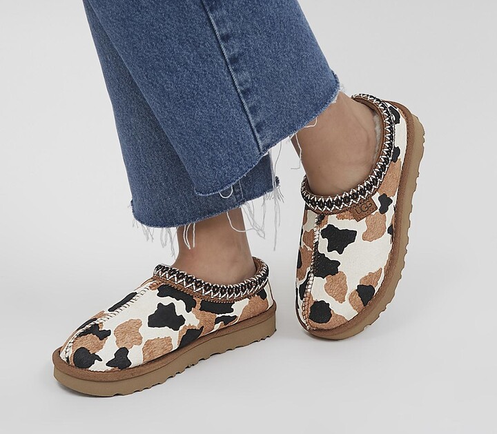 ugg slippers cow print