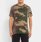 Thumbnail for your product : Off-White Deconstructed Camouflage-Print Cotton-Jersey T-Shirt