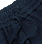 Thumbnail for your product : YMC Cotton and Linen-Blend Drawstring Shorts - Men - Navy