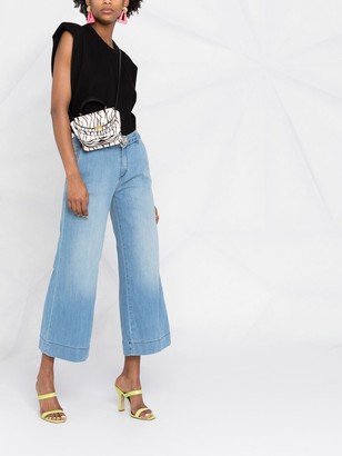Pinko Cropped Flared Jeans