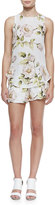 Thumbnail for your product : Haute Hippie Thorn Floral-Print Drawstring Shorts