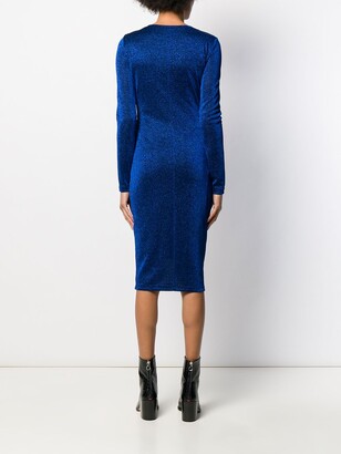 Versace Jeans Couture Fitted Lurex Dress