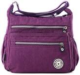Thumbnail for your product : Fadsace Womens Lightweight Nylon Cross Body Shoulder Bag Casual Zipper Messenger Bag