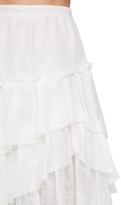 Thumbnail for your product : Ermanno Scervino Garza Ruffled Cotton Midi Skirt