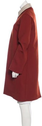 Celine Virgin Wool Knee-Length Coat