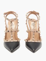 Thumbnail for your product : Valentino Garavani - Rockstud Leather Pumps - Black Nude