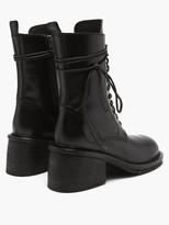 Thumbnail for your product : Ann Demeulemeester Block-heel Leather Boots - Black
