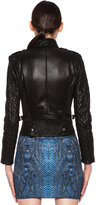 Thumbnail for your product : Barbara Bui Quilted Lambskin Moto Jacket in Black