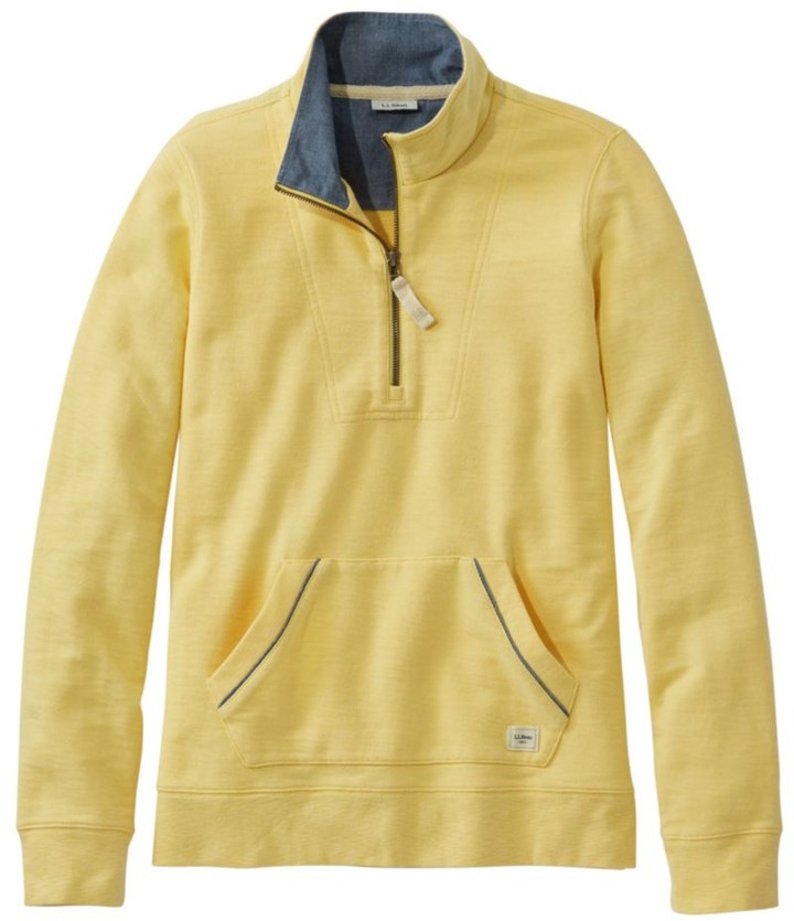 cotton quarter zip pullover women's