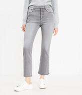 Thumbnail for your product : LOFT Jeweled High Rise Kick Crop Jeans