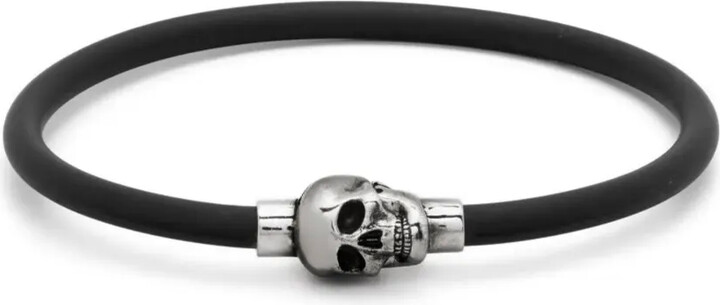 Alexander McQueen Skull-Fastening Detail Bracelet
