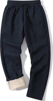 MYT Mens Joggers Zip Pockets Big Size Sweatpants Cuffed Fleece Jogging  Bottoms Elasticated Waist Track Jogger Trousers M -5XL (Navy - ShopStyle