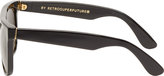 Thumbnail for your product : Super Black & Gold Impero Flat Top Sunglasses