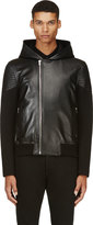 Thumbnail for your product : Givenchy Black Lambskin & Neoprene Jacket