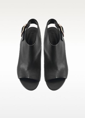 Alexander Wang Nadia Black Leather Sandals w/Rose-Goldtone Heel