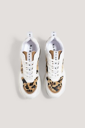 NA-KD Leopard Detailed Chunky Trainers