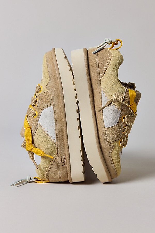 UGG Women's Lo Lowmel Biarritz Sneaker in Mustard Seed