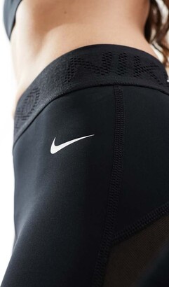 black nike mesh leggings