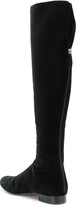 Thumbnail for your product : Alberta Ferretti Velvet Knee High Boots