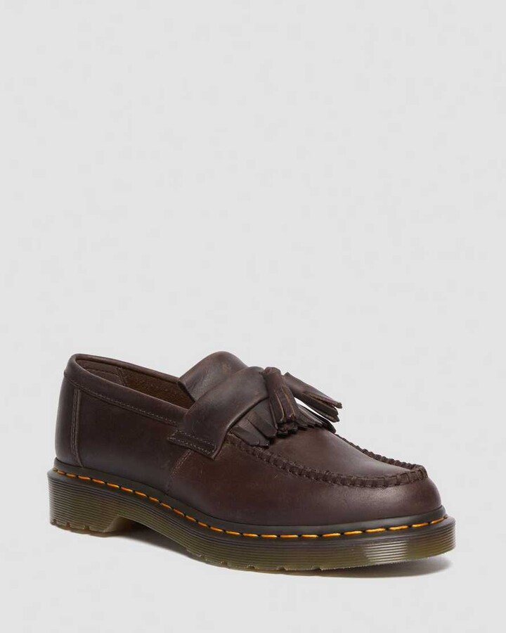Dr. Martens Adrian Crazy Horse Leather Tassel Loafers