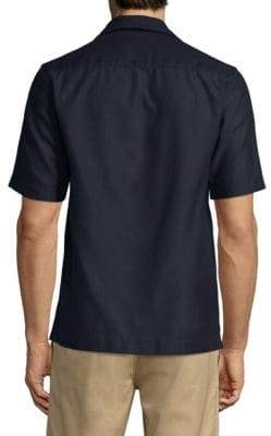 Sunspel Short-Sleeve Casual Button-Down Shirt