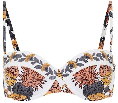 Tory Burch Floral bikini top - ShopStyle Two Piece Swimsuits