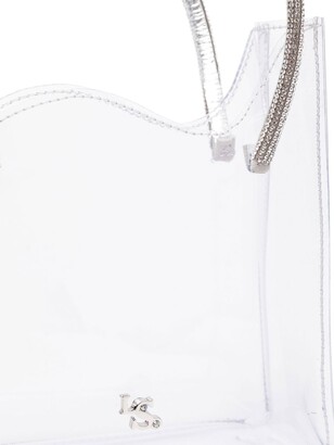 Le Silla Asymmetric-Cut Transparent Bag