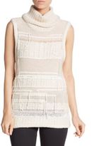 Thumbnail for your product : Ramy Brook Merino Wool Sleeveless Textured Turtleneck Top