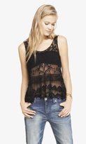 Thumbnail for your product : Express Baroque Tiered Lace Tank